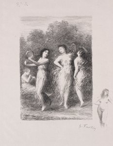 genç hasta by Ignace Henri Jean Fantin Latour