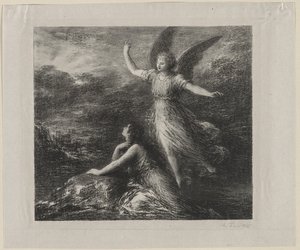Cennet ve Peri by Ignace Henri Jean Fantin-Latour