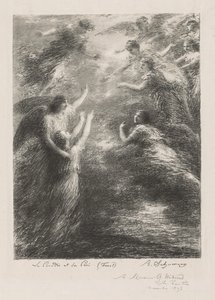 Cennet ve Peri by Ignace Henri Jean Fantin Latour