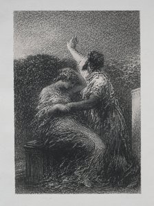 Büyücü Baltajar ve Fatime by Ignace Henri Jean Fantin Latour