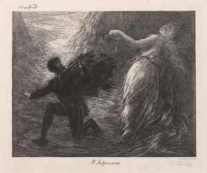 Manfred ve Astarte by Ignace Henri Jean Fantin Latour