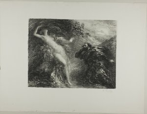 Manfred ve Astartea, üçüncü plaka by Ignace Henri Jean Fantin Latour