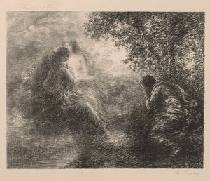 Müzik ve Şiir by Ignace Henri Jean Fantin Latour