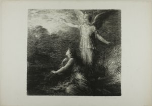 Cennet ve Peri (Açılış), ilk plaka by Ignace Henri Jean Fantin-Latour