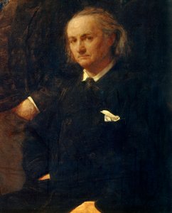 Charles Baudelaire'in Portresi - detayı: “” Eugene Delacroix'e Saygı”” Tablosu, Henri Fantin Latour (Fantin-Latour) by Ignace Henri Jean Fantin Latour