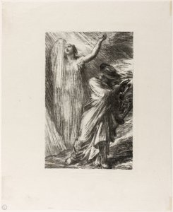 Siegfried: III. Perde, Erda'nın Çağrılması by Ignace Henri Jean Fantin Latour