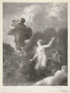Siegfried ve Ren Bakireleri by Ignace Henri Jean Fantin Latour