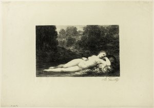 sessiz su by Ignace Henri Jean Fantin Latour