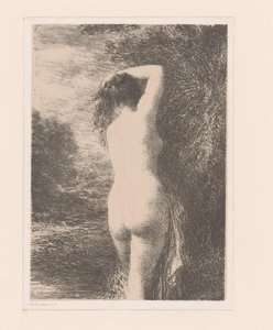 ayakta yüzücü baigneuse ilk kez by Ignace Henri Jean Fantin Latour