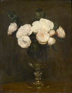 Natürmort: Malmaison Gülleri, 1872 by Ignace Henri Jean Fantin Latour