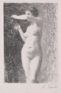 Havva için çalışma by Ignace Henri Jean Fantin Latour