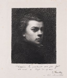 17 Yaşında Sanatçı by Ignace Henri Jean Fantin Latour