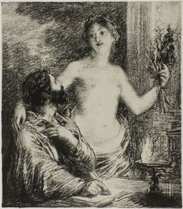 Müzisyen by Ignace Henri Jean Fantin-Latour