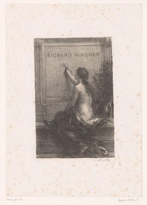 Başlık baskısı: Richard Wagner, sa vie et ses œuvres Richard Wagner (nesne üzerindeki başlık) Ölümsüzlük Richard Wagner