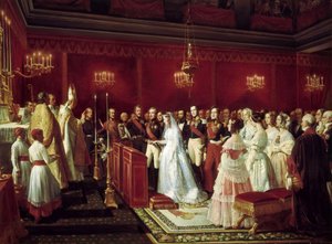 Saxe-Coburg Prensesi Victoria ile Nemours Dükü Prens Louis'in Saint-Cloud'da Evliliği, 27 Ap