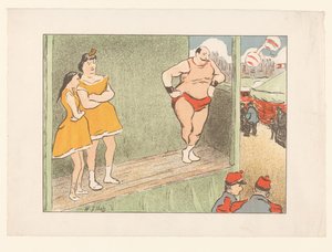 Bir sahnede üç oyuncu Théâtre Libre Performansları (dizi adı) Les Programs du Théâtre Libre (dizi adı) by Henri Gabriel Ibels