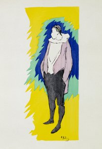 Pierrot. Henri-Gabriel (Henri Gabriel) Ibels'in (1867-1936) çizimi. Özel koleksiyon (bkz. bra013768)