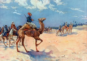 Sahra Seferleri (1882-1902) “” Albay Eu'nun Cezayir Sahra'sında In Salah civarındaki Cezayirli avcı erleri
