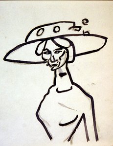 Geniş Kenarlı Şapka by Henri Gaudier-Brzeska