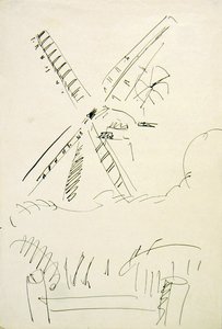 yel değirmeni by Henri Gaudier Brzeska