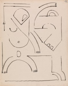 Soyut Şekil Kompozisyonu by Henri Gaudier Brzeska
