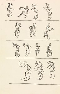 Dans Eden On Dört Figürün Dört Kaydı by Henri Gaudier Brzeska