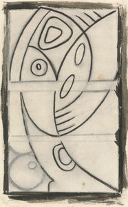Soyut Bir Kadın Figürünün Rölyef Tasarımı by Henri Gaudier Brzeska