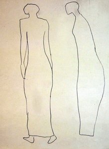 Siluetler (Gezinenler) by Henri Gaudier-Brzeska