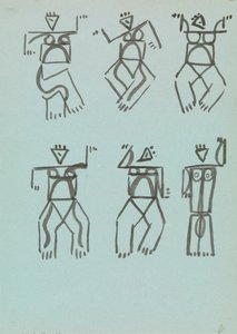 Dans Eden Figürlerle İlgili Altı Çalışma by Henri Gaudier Brzeska
