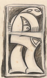 Ayakta Kadın Figürü by Henri Gaudier Brzeska