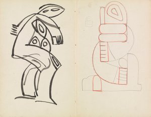 Kadın Figürü Çalışması, Soyut Figür Çalışması by Henri Gaudier Brzeska