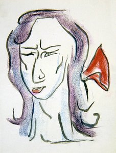 Oxford ve Asquith Kontesi by Henri Gaudier Brzeska