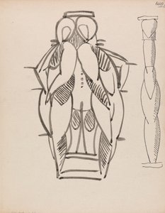 Heykel Sütunu İçin İki Çalışma by Henri Gaudier Brzeska