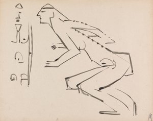 Bir Heykel İçin İki Çalışma by Henri Gaudier Brzeska
