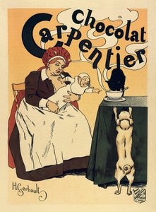 Çikolatalı İçecek Carpentier için Reklam, C.1900 (Poster)