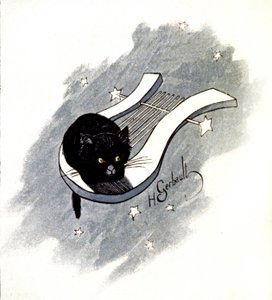 Le Chat Noir, Paris kabaresi, 1900 dolayları (resim)