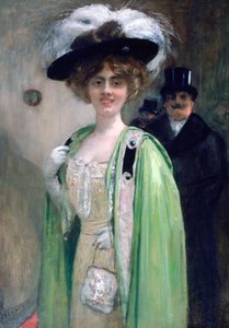 Bir Etkinliğe Gelen Bir Çift, c1872-1929 by Henri Gervex