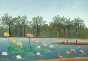 Flamingolar by Henri J.F. (1844 1910) Rousseau