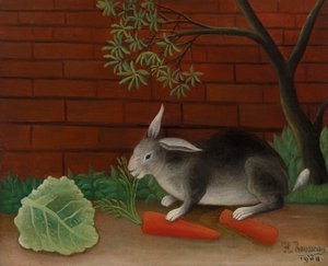 tavşan, 1908 by Henri J.F. 1844 1910 Rousseau