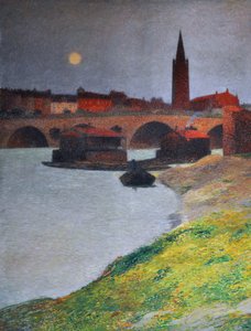 Toulouse manzarası, 1900 civarı (fresk)