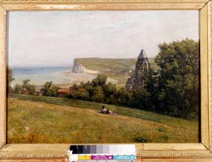 Constant Dutilleux (1807-1865) tarafından yapılan treport resminden alınan görünüm. 1865. Soluk. 0,38 x 0,55 m. Douai, Chartreuse Müzesi