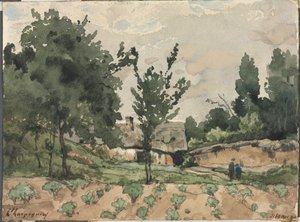 Çiftlik Evi ile Manzara, 1892. by Henri Joseph Harpignies