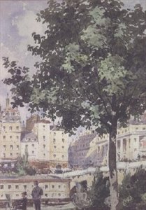 Pont Neuf, 1893 (wc) by Henri Joseph Harpignies