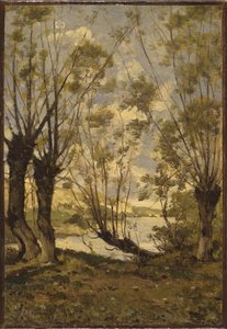 Loire Kıyısında Söğütler, 1893 by Henri Joseph Harpignies