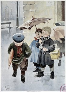 Bağımsız - Geoffroy tarafından “” Le Figaro Illustré”””de suluboya, Mayıs 1901 by Henri Jules Jean Geoffroy