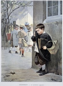 Kısıtlamada - Geoffroy tarafından “” Le Figaro Illustré”””de suluboya, Mayıs 1901 by Henri Jules Jean Geoffroy