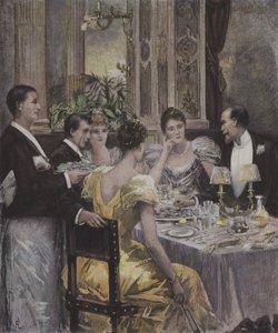 Akşam yemeği partisi by Henri Lafon