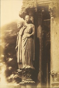 [Kuzey Verandada Büyük Figürler, Chartres Katedrali], 1852.