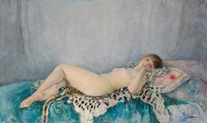 Leopar Derisinde Çıplak, Le Cannet, 1926