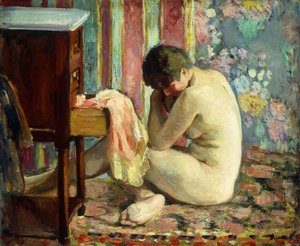 Pembe Gömlekli Nude; Nu a la Chemise Gül, 1926